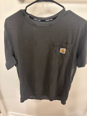 Carhartt Men's Short-Sleeve Pocket T-Shirt — Charcoal Gray